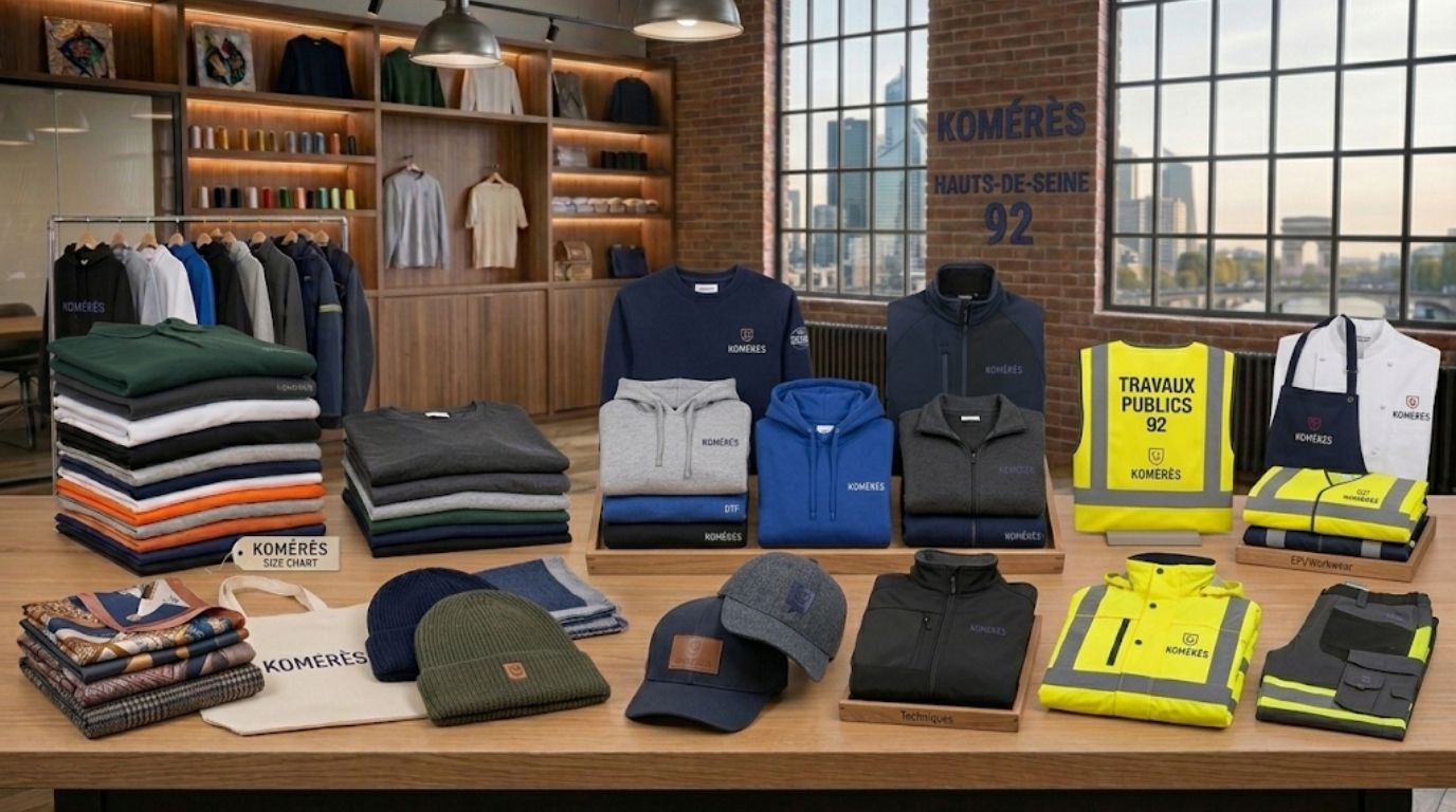 Atelier Komérès textiles personnalisés pour le 92 Atelier Komérès textiles personnalisés pour le 92
