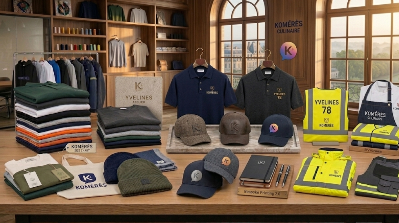 Komérès - Atelier de marquage textiles dans le 78 Komérès - Atelier de marquage textiles dans le 78