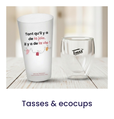 Ecocup personnalis&eacute;s