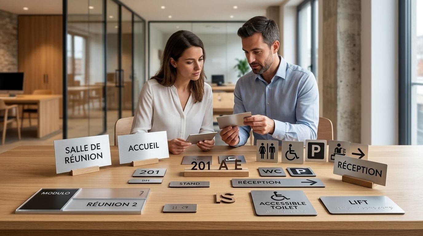 Plaques signal&eacute;tiques sur mesures Kom&eacute;r&egrave;s