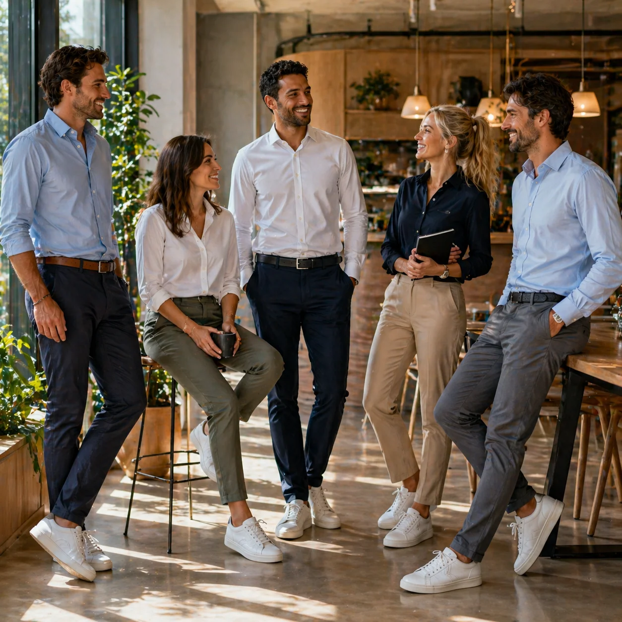 Pantalon chino personnalis&eacute; brod&eacute; pour entreprise en &Icirc;le-de-France et Paris - Kom&eacute;r&egrave;s