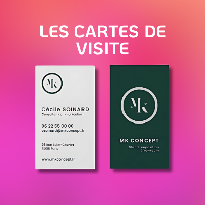 Les cartes de visite par Komérès - imprimeur dans le 95