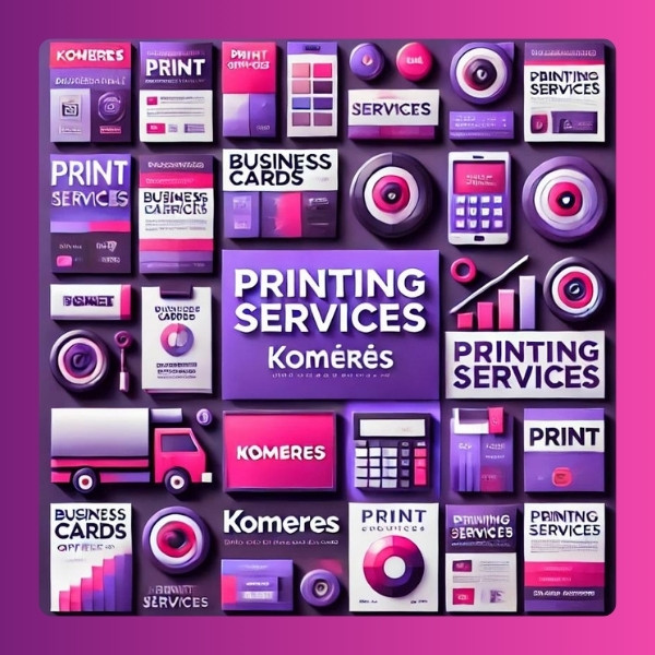 Les services d'impressions illustrés par komérès