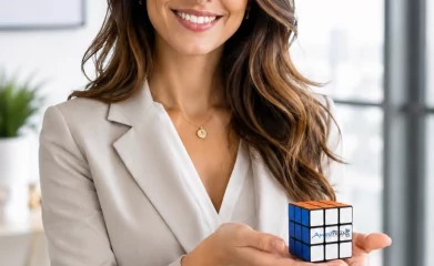 Rubik's cube personnalis&eacute; Amiratrans &agrave; Lunel