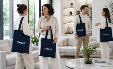 Tote bag coton personnalis&eacute;Elecsir &agrave; Domont