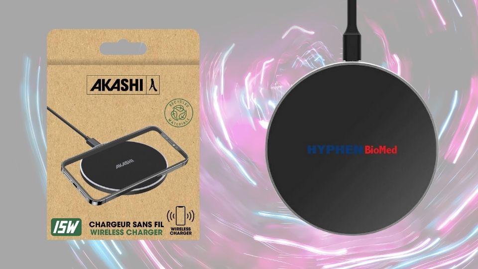 Chargeur sans fil pour Hyphen Biomed par Komérès