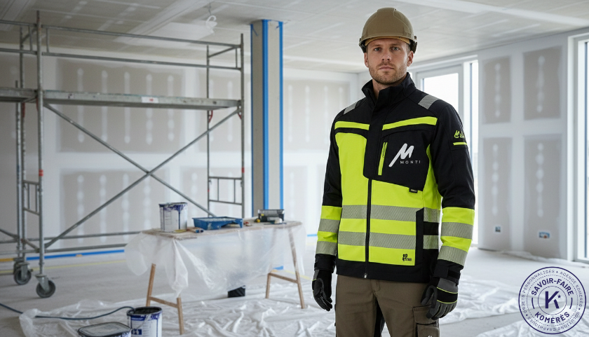 Veste de travail haute visibilit&eacute; par Kom&eacute;r&egrave;s