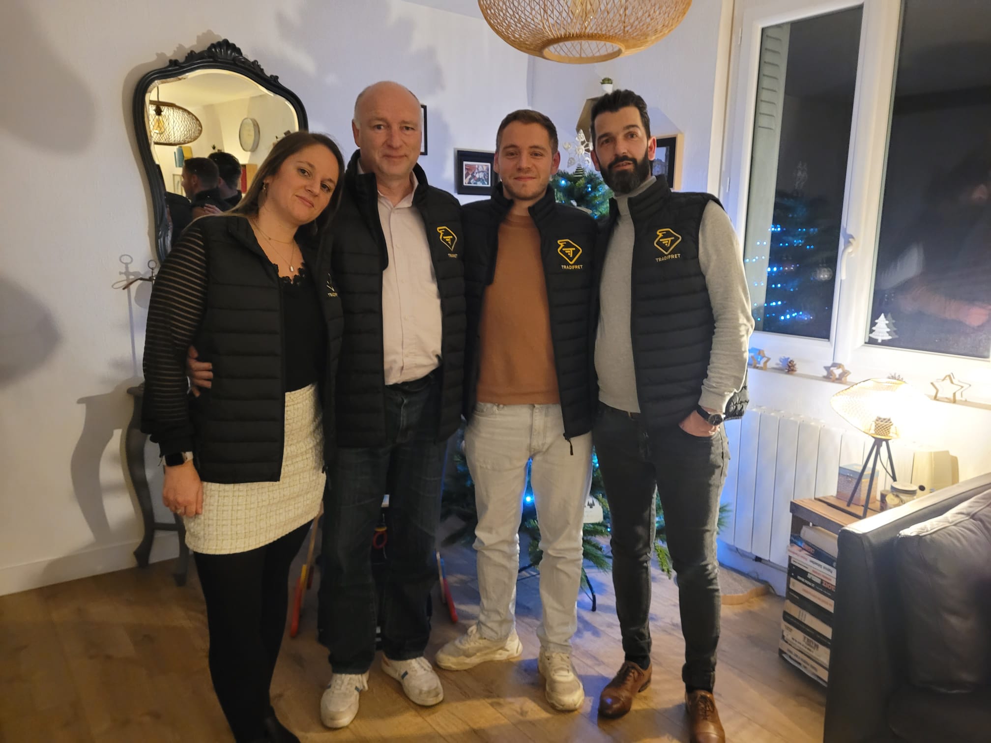 Broderie sur bodywarmer pour tradifret par Komérès